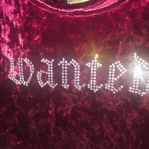 Y2K 5/25 WANTED crop top